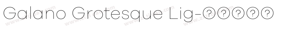 Galano Grotesque Lig字体转换